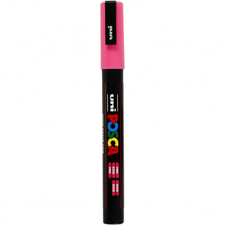 Posca Marker, Strichstärke: 0,9-1,3 mm, PC-3M, 1 Stk, Pink von Uni-Posca
