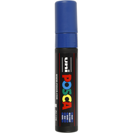Posca Marker , Nr. PC-17K, Strichstärke 15 mm, extrabreit, Blau, 1 Stk von Uni-Posca