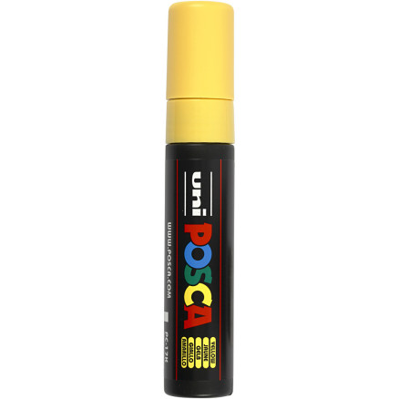 Posca Marker , Nr. PC-17K, Strichstärke 15 mm, extrabreit, Gelb, 1 Stk von Uni-Posca