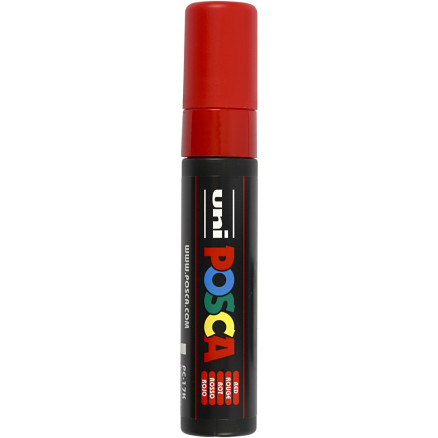 Posca Marker , Nr. PC-17K, Strichstärke 15 mm, extrabreit, Rot, 1 Stk von Uni-Posca