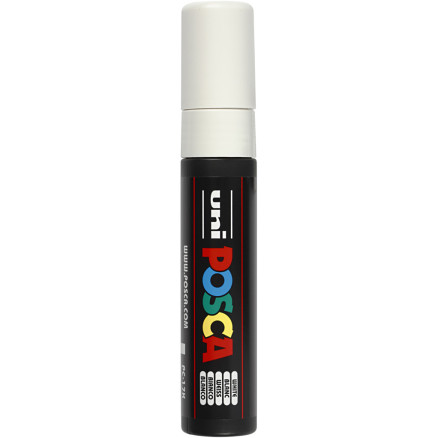 Posca Marker , Nr. PC-17K, Strichstärke 15 mm, extrabreit, Weiß, 1 Stk von Uni-Posca