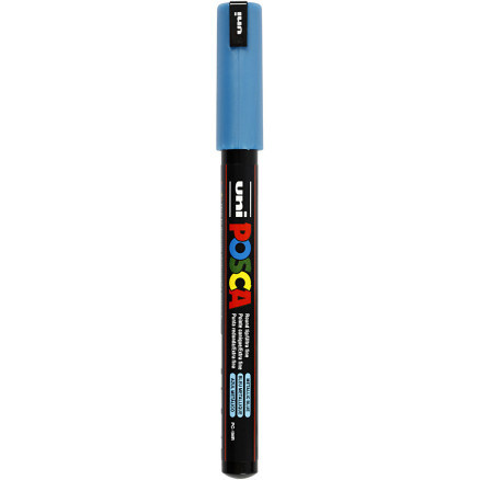 Posca Marker , Nr. PC-1MR, Strichstärke 0,7 mm, extrafein, Metallic-Blau, 1 Stk von Uni-Posca