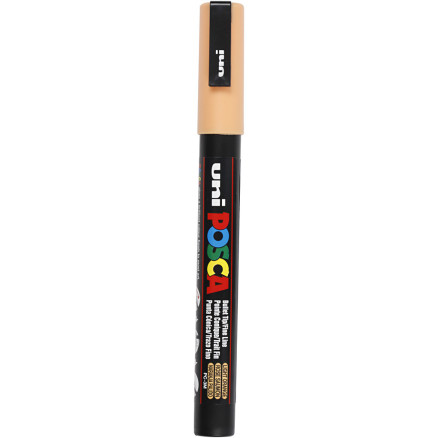 Posca Marker , Nr. PC-3M, Strichstärke 0,9-1,3 mm, fein, Blassorange, 1 Stk von Uni-Posca