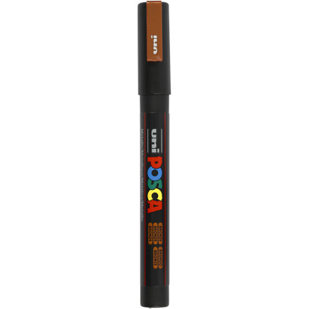Posca Marker , Nr. PC-3M, Strichstärke 0,9-1,3 mm, fein, Bronze, 1 Stk von Uni-Posca