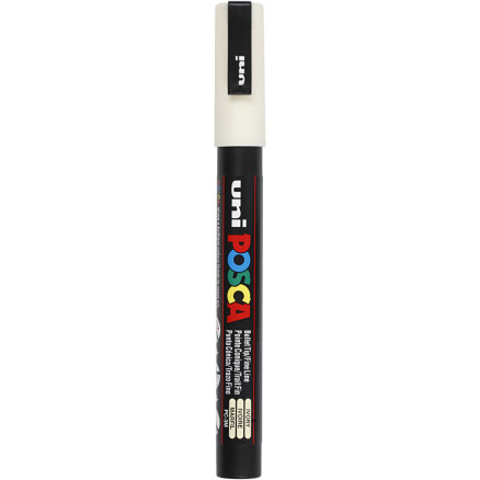 Posca Marker , Nr. PC-3M, Strichstärke 0,9-1,3 mm, fein, Elfenbein, 1 Stk Posca Marker , Nr. PC-3M, Strichstärke 0,9-1,3 mm, fein, Elfenbein, 1 Stk von Uni-Posca