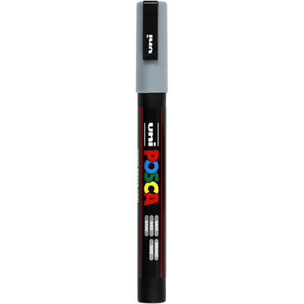 Posca Marker , Nr. PC-3M, Strichstärke 0,9-1,3 mm, fein, Grau, 1 Stk Posca Marker , Nr. PC-3M, Strichstärke 0,9-1,3 mm, fein, Grau, 1 Stk von Uni-Posca