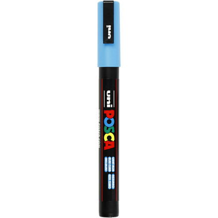 Posca Marker , Nr. PC-3M, Strichstärke 0,9-1,3 mm, fein, Hellblau, 1 Stk von Uni-Posca