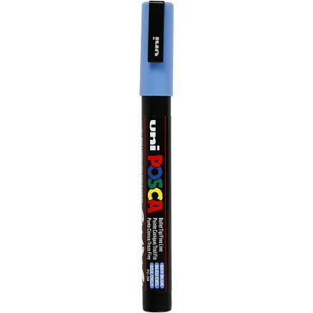 Posca Marker , Nr. PC-3M, Strichstärke 0,9-1,3 mm, fein, Himmelblau, 1 Stk von Uni-Posca