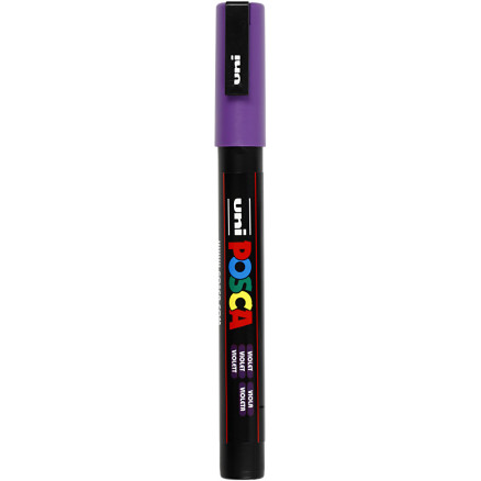 Posca Marker , Nr. PC-3M, Strichstärke 0,9-1,3 mm, fein, Violett, 1 Stk Posca Marker , Nr. PC-3M, Strichstärke 0,9-1,3 mm, fein, Violett, 1 Stk von Uni-Posca