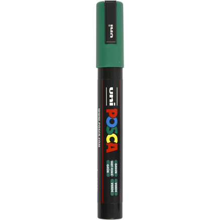 Posca Marker , Nr. PC-5M, Strichstärke 2,5 mm, Medium, Grün, 1 Stk von Uni-Posca
