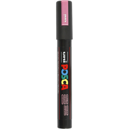 Posca Marker , Nr. PC-5M, Strichstärke 2,5 mm, Medium, Rosa metallic, 1 Stk Posca Marker , Nr. PC-5M, Strichstärke 2,5 mm, Medium, Rosa metallic, 1 Stk von Uni-Posca