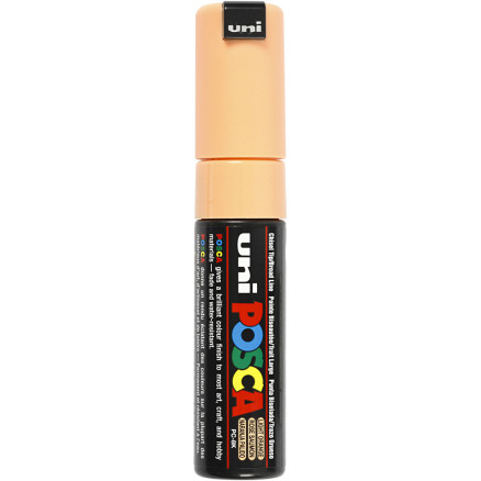 Posca Marker , Nr. PC-8K, Strichstärke 8 mm, breit, Blassorange, 1 Stk von Uni-Posca