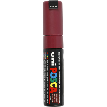 Posca Marker , Nr. PC-8K, Strichstärke 8 mm, breit, Bordeaux, 1 Stk von Uni-Posca