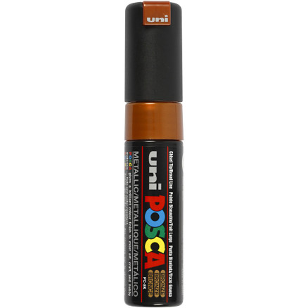 Posca Marker , Nr. PC-8K, Strichstärke 8 mm, breit, Bronze, 1 Stk von Uni-Posca