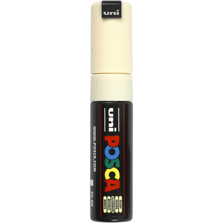 Posca Marker , Nr. PC-8K, Strichstärke 8 mm, breit, Elfenbein, 1 Stk von Uni-Posca