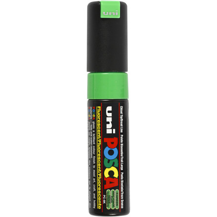 Posca Marker , Nr. PC-8K, Strichstärke 8 mm, breit, Fluo-Grün, 1 Stk Posca Marker , Nr. PC-8K, Strichstärke 8 mm, breit, Fluo-Grün, 1 Stk von Uni-Posca
