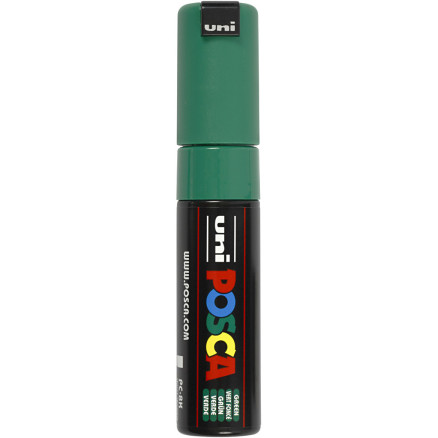 Posca Marker , Nr. PC-8K, Strichstärke 8 mm, breit, Grün, 1 Stk von Uni-Posca