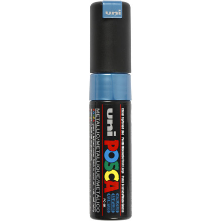 Posca Marker , Nr. PC-8K, Strichstärke 8 mm, breit, Metallic-Blau, 1 Stk Posca Marker , Nr. PC-8K, Strichstärke 8 mm, breit, Metallic-Blau, 1 Stk von Uni-Posca