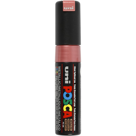 Posca Marker , Nr. PC-8K, Strichstärke 8 mm, breit, Metallic-Rot, 1 Stk Posca Marker , Nr. PC-8K, Strichstärke 8 mm, breit, Metallic-Rot, 1 Stk von Uni-Posca