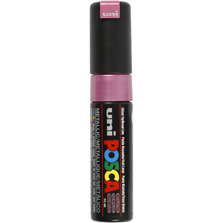 Posca Marker , Nr. PC-8K, Strichstärke 8 mm, breit, Rosa metallic, 1 Stk von Uni-Posca