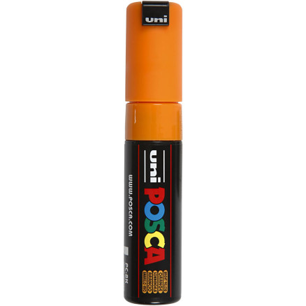 Posca Marker , Nr. PC-8K, Strichstärke 8 mm, breit, Sonnengelb, 1 Stk von Uni-Posca