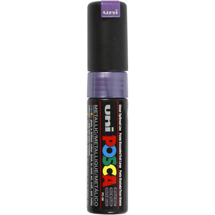 Posca Marker , Nr. PC-8K, Strichstärke 8 mm, breit, Violett-metallic, 1 Stk Posca Marker , Nr. PC-8K, Strichstärke 8 mm, breit, Violett-metallic, 1 Stk von Uni-Posca