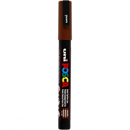 Uni Posca Marker, Strichstärke: 0,9-1,3mm, PC-3M, 1 Stk, Braun Uni Posca Marker, Strichstärke: 0,9-1,3mm, PC-3M, 1 Stk, Braun von Uni-Posca