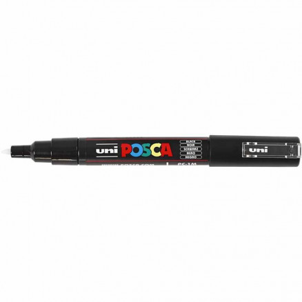 Uni Posca Stift Extra Fein Schwarz 0,7mm von Uni-Posca