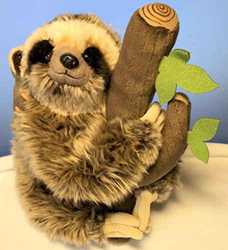 Faultier Sloth sitzend mit Baby 25 cm Plüschtier Kuscheltier von Leosco