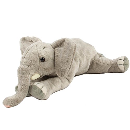 Plüschtier Elefant, liegend 29 cm bezauberndes Kuscheltier gefüllt mit Fasern und Granulat von Uni-Toys