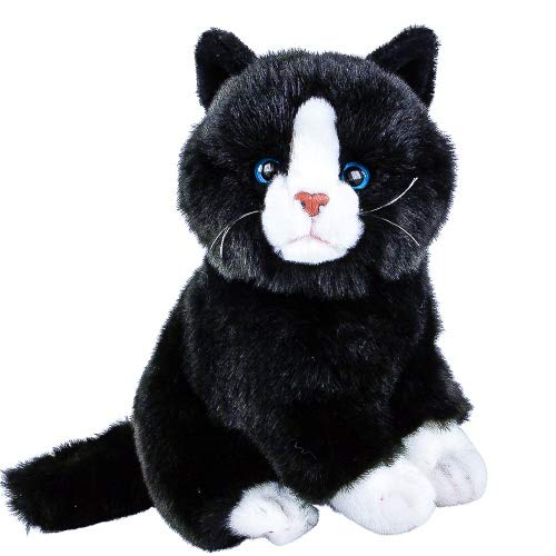 Teddys Rothenburg Kuscheltier Katze Nero sitzend schwarz weiß 30 cm Teddys Rothenburg by Uni-Toys von Uni-Toys