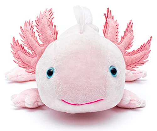 Uni-Toys - Axolotl (rosa) - 32 cm (Länge) - Plüsch-Wassertier - Plüschtier, Kuscheltier von Uni-Toys
