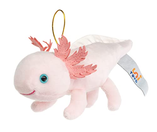 Uni-Toys - Axolotl mit Schlaufe - 15 cm (Länge) - Plüsch-Wassertier - Plüschtier, Kuscheltier von Uni-Toys