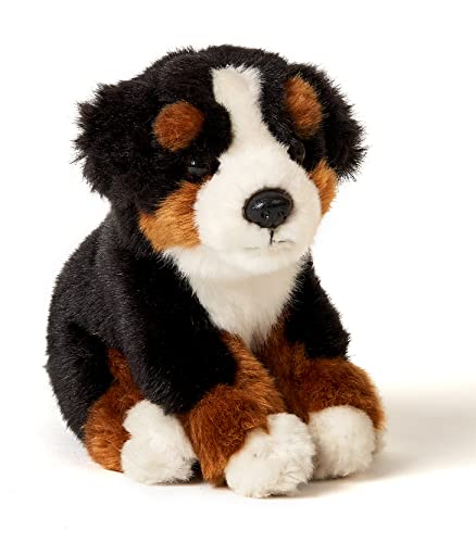 Uni-Toys - Berner Sennenhund Welpe, sitzend - 15 cm (Höhe) - Plüsch-Hund, Haustier - Plüschtier, Kuscheltier von Uni-Toys