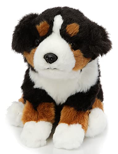 Uni-Toys - Berner Sennenhund Welpe, sitzend - Ohne Leine - 19 cm (Höhe) - Plüsch-Hund, Haustier - Plüschtier, Kuscheltier von Uni-Toys