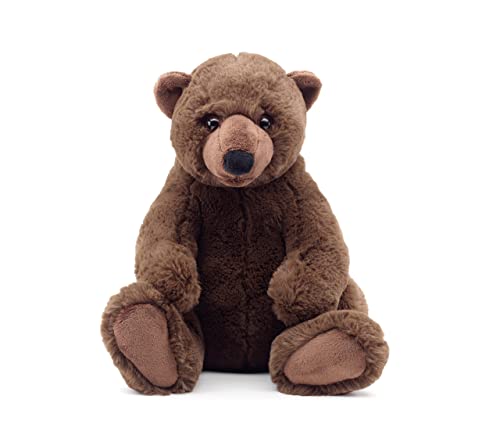 Uni-Toys - Braunbär groß, sitzend - 'Maxi' - superweich - 27 cm (Höhe) - Plüsch-Bär, Teddy, Teddybär - Plüschtier, Kuscheltier von Uni-Toys