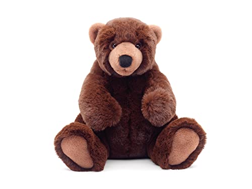 Uni-Toys - Braunbär klein, sitzend - 'Yannie' - superweich - 21 cm (Höhe) - Plüsch-Bär, Teddy, Teddybär - Plüschtier, Kuscheltier von Uni-Toys