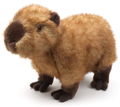 Uni-Toys - Capybara, stehend - 27 cm (Länge) - Plüsch-Meerschweinchen, Wasserschwein - Plüschtier, Kuscheltier von Uni-Toys