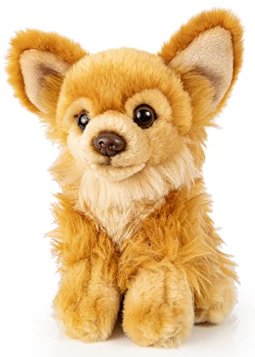 Uni-Toys - Chihuahua braun, sitzend - 18 cm (Länge) - Plüsch-Hund - Plüschtier, Kuscheltier von Uni-Toys