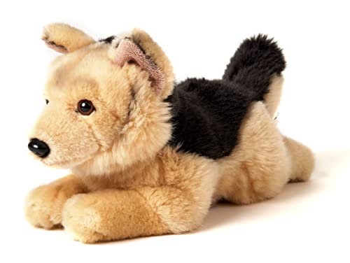 Uni-Toys - Deutscher Schäferhund, liegend - 32 cm (Länge) - Plüsch-Hund - Plüschtier, Kuscheltier von Uni-Toys