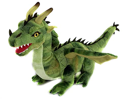 Uni-Toys - Drache grün - 40 cm (Länge) - Plüsch-Fabeltier - Plüschtier, Kuscheltier von Uni-Toys