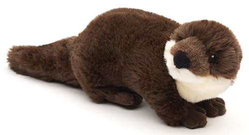 Uni-Toys - Eco-Line - Otter, stehend - 100% recyceltes Material - 25 cm (Länge) - Plüsch-Otter - Plüschtier, Kuscheltier von Uni-Toys