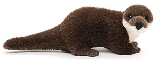 Uni-Toys - Eco-Line - Otter, stehend - 100% recyceltes Material - 32 cm (Länge) - Plüsch-Otter - Plüschtier, Kuscheltier von Uni-Toys