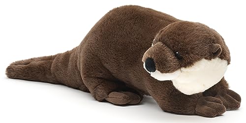 Uni-Toys - Eco-Line - Otter, stehend - 100% recyceltes Material - 42 cm (Länge) - Plüsch-Otter - Plüschtier, Kuscheltier von Uni-Toys