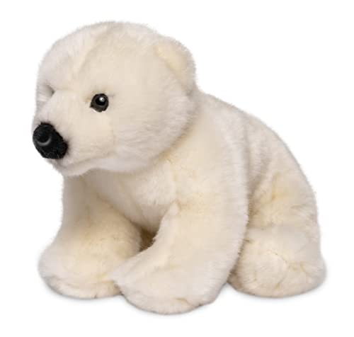 Uni-Toys - Eisbär Junges, sitzend - 16 cm (Höhe) - Plüsch-Bär, Polarbär - Plüschtier, Kuscheltier von Uni-Toys