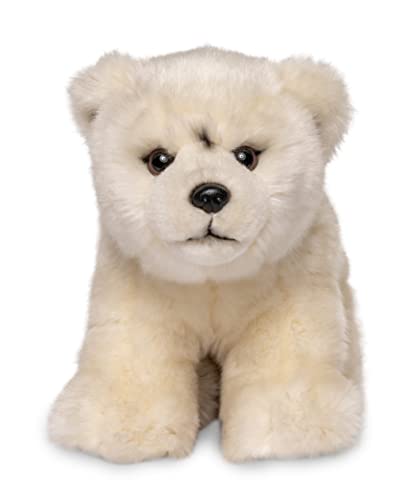 Uni-Toys - Eisbär Junges, sitzend - 24 cm (Länge) - Plüsch-Bär, Polarbär - Plüschtier, Kuscheltier von Uni-Toys