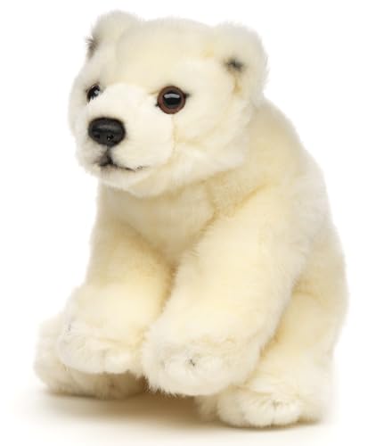Uni-Toys - Eisbär Junges, stehend - 19 cm (Länge) - Plüsch-Bär, Polarbär - Plüschtier, Kuscheltier von Uni-Toys
