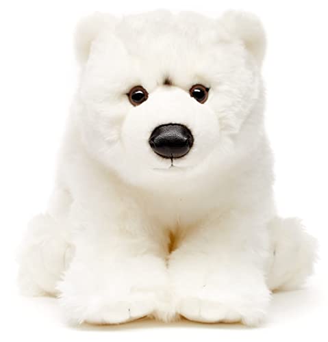 Uni-Toys - Eisbär Junges - 36 cm (Länge) - Plüsch-Bär, Polarbär - Plüschtier, Kuscheltier von Uni-Toys