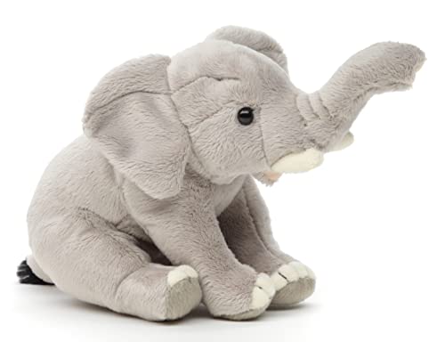 Uni-Toys - Elefant, sitzend - 14 cm (Höhe) - Plüsch-Elefant - Plüschtier, Kuscheltier von Uni-Toys