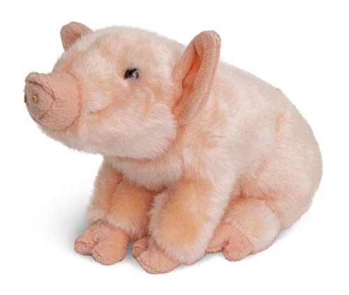 Uni-Toys - Ferkel, sitzend - 20 cm (Länge) - Plüsch-Schweinchen, Schwein - Plüschtier, Kuscheltier von Uni-Toys